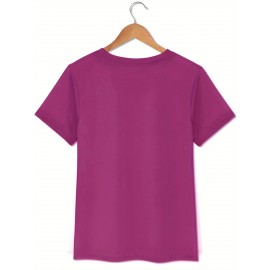 Women's Casual Short-Sleeve T-Shirt with 