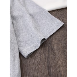 [Humorous Workout T-Shirt] 1pc Women's Casual Short Sleeve T-Shirt | Soft, Lightweight, Humorous Cat & Dumbbell Graphic Print, 